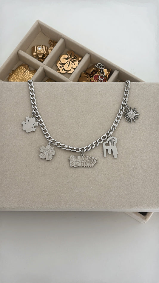 Pa’ PR Necklace (Silver)